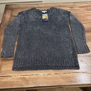 Orvis Women's V-Neck Sweater - Gray